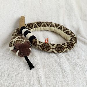 Wild Republic Diamondback Rattle Snake Rattlesnake Plush Realistic Reptile